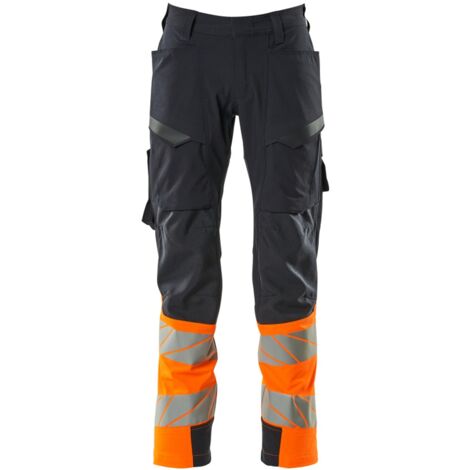 Mascot Hose mit Schenkeltaschen 19379-510-01014 Gr. 90C56 schwarzblau/hi-vis orange