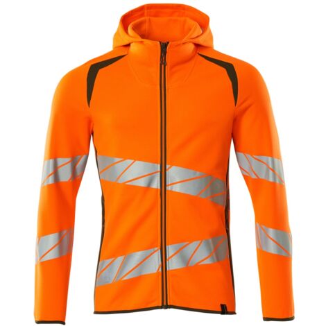 Mascot Kapuzensweatshirt 19284-781-1433 Gr. L hi-vis orange/moosgrün