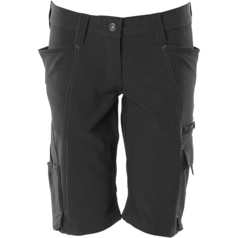 Mascot MASCOT® ACCELERATE Handwerkershorts Shorts, Damenpassform, Pearl, Stretch Gr. 44 schwarz