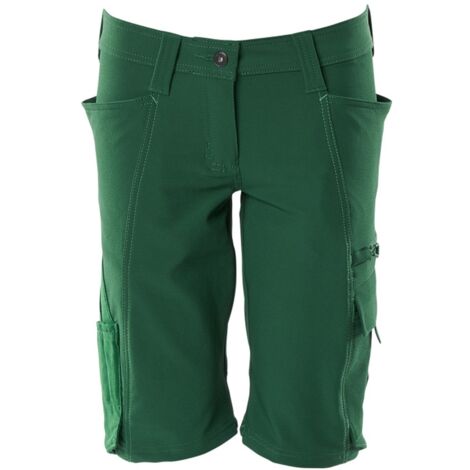 Mascot MASCOT® ACCELERATE Handwerkershorts Shorts, Damenpassform, Pearl, Stretch Gr. 46 grün