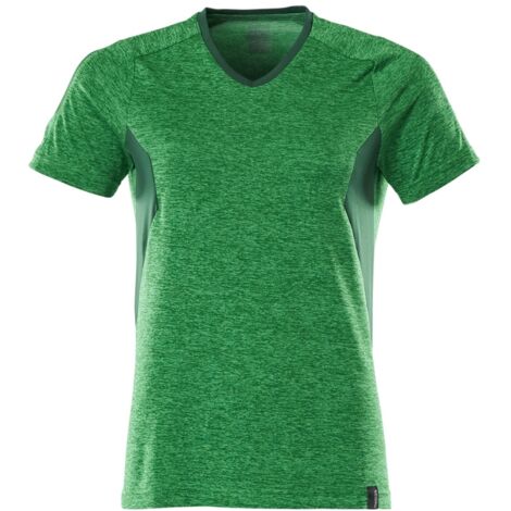 Mascot MASCOT® ACCELERATE T-Shirt COOLMAX® PRO und V-Ausschnitt 18092-801 Gr. XL grasgrün/grün