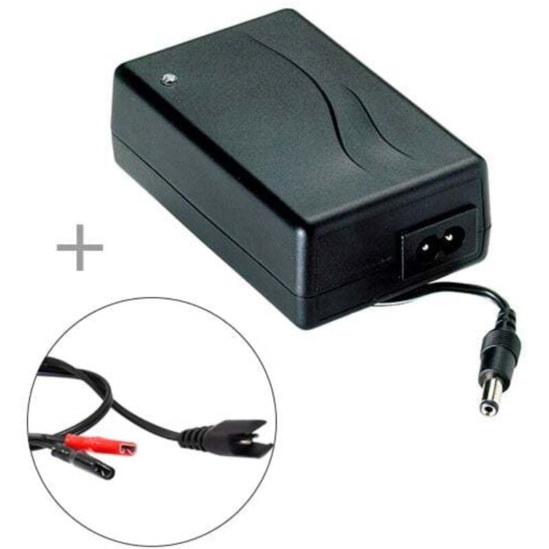 Mascot - Chargeur plomb 12V/2.2A 110-230V 2541 (Intelligent) Faston 6.35 et connecteur 5.5x 2.1mm