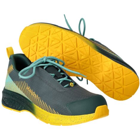Mascot MASCOT Sicherheitshalbschuh FOOTWEAR CUSTOMIZED F1600-909 S1PS Gr. 38 forest green/sunflower yellow