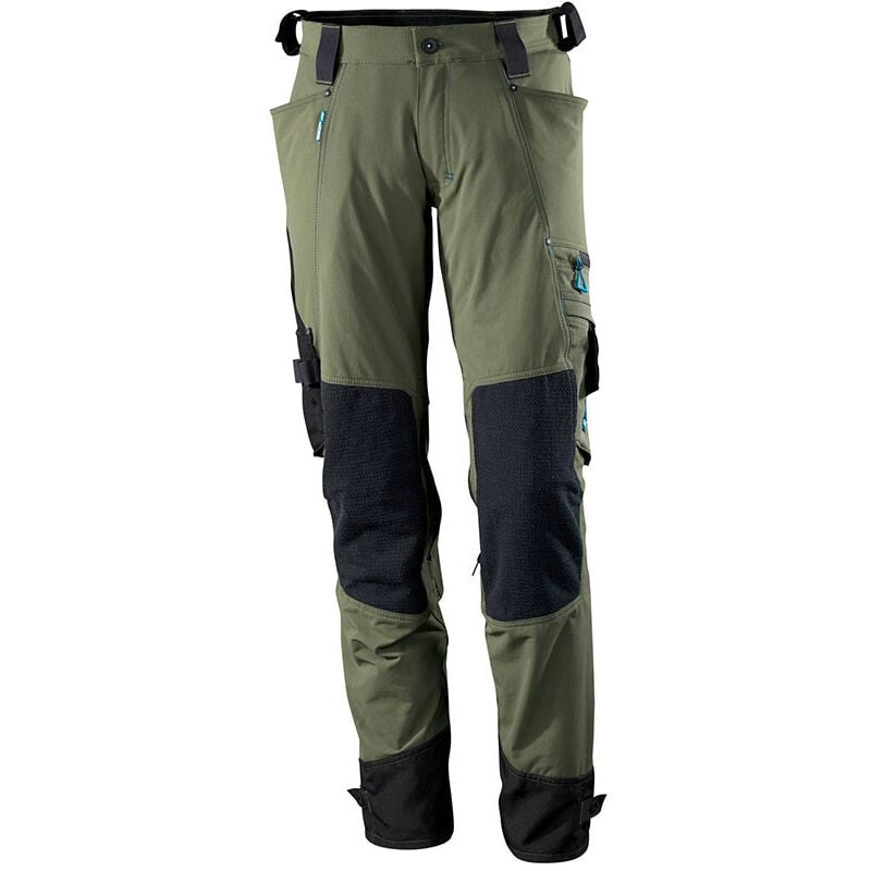 Pantalon stretch professionnel - 17079-311 - Vert foncé - 44 - Jambes standards - Vert foncé - Mascot