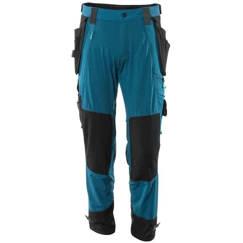 Pantalon stretch professionnel poches flottantes - 17031-311 - Bleu clair - 42 - Jambes standards - Mascot