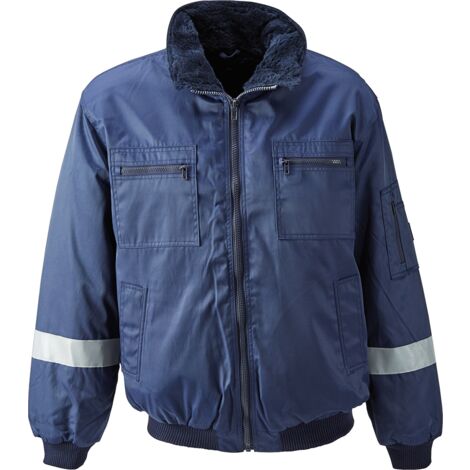 MASCOT Pilotenjacke ALASKA ,marine Gr. XL inkl Reflexstreifen auf Ärmel