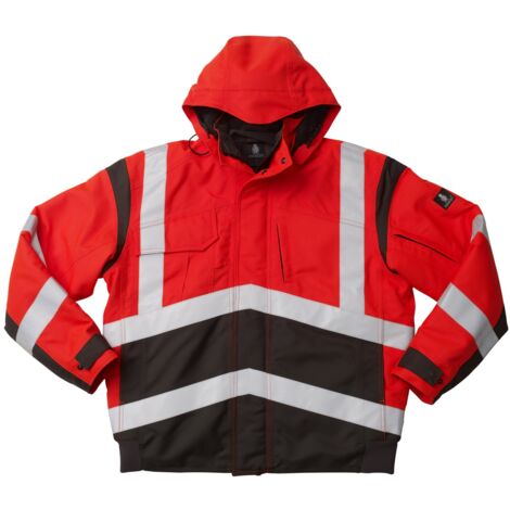 MASCOT Pilotjacke CAMINA Safe Young,rot/dunkelanthrazit,Gr. S