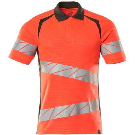 Mascot Polo-Shirt, moderne Passform Polo-shirt Gr. 3XLONE, hi-vis rot/dunkelanthrazit