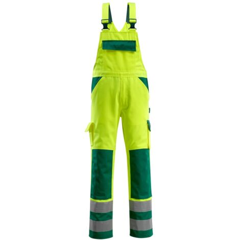Mascot SAFE COMPETE Warnlatzhose mit Knietaschen Barras Gr. 82C52 gelb/grün