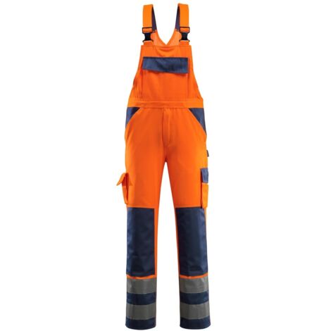 Mascot SAFE COMPETE Warnlatzhose mit Knietaschen Barras Gr. 90C50 orange/marine