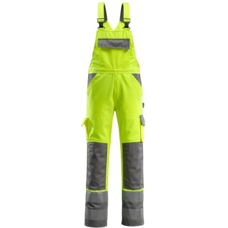 Mascot SAFE COMPETE Warnlatzhose mit Knietaschen Barras Gr. 90C52 gelb/anthrazit