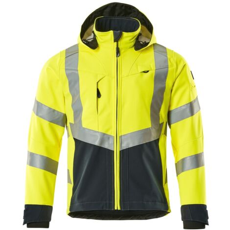 MASCOT Safe Supr Softsh-Jacke Blackpool Gr.L hi-vis glb/schwarzbl 15502-246