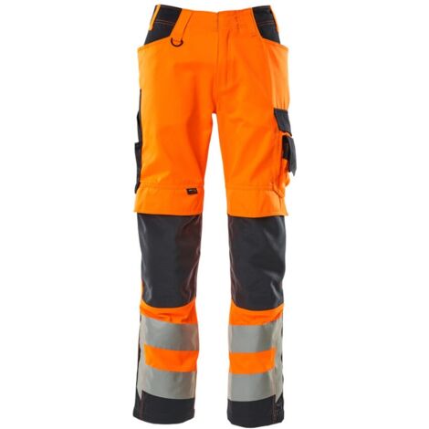 Mascot SAFE SUPREME leichte Warnschutz-Sommerhose 20879 Gr. 82C46 hi-vis orange/schwarzblau