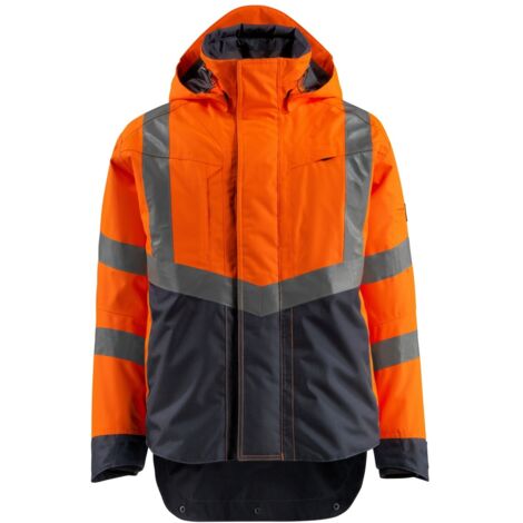 Mascot SAFE SUPREME Warnschutz Hard Shell Jacke Harlow 15501-231 Gr. 2XL hi-vis orange/schwarzblau