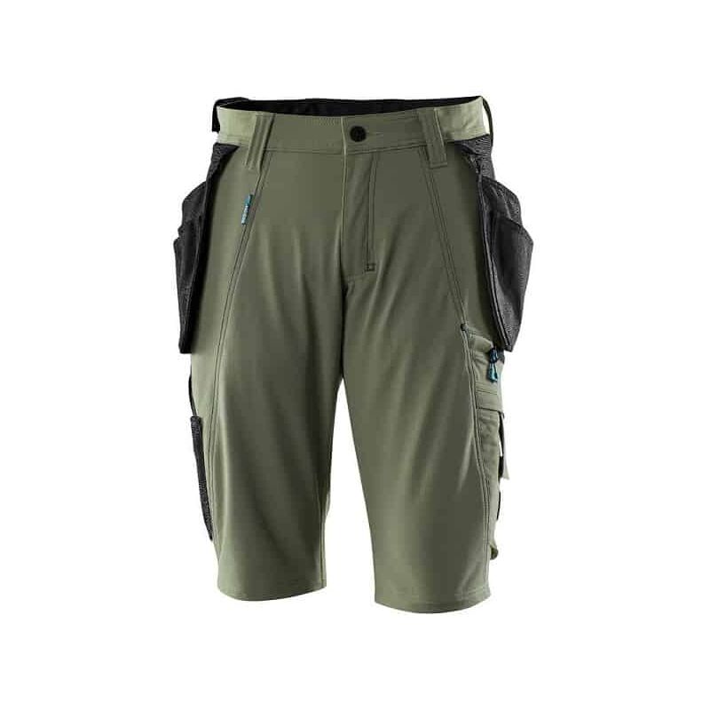MASCOT Short stretch professionnel avec poches flottantes - 17149-311 (vert foncé - 46 (fr) - c52)