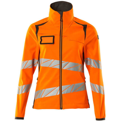 Mascot Soft Shell Jacke, Damenpassform Soft Shell Jacke Gr. S, hi-vis orange/dunkelanthrazit