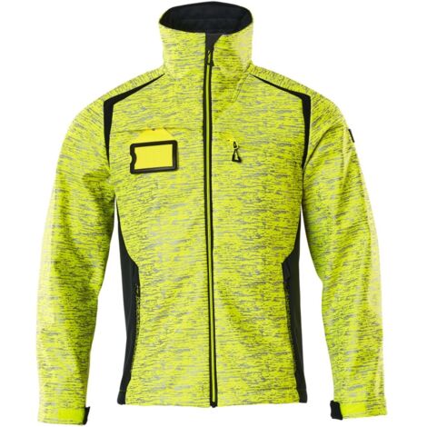 Mascot Softshelljacke mit Reflexeffekte 19202 Gr. 4XL hi-vis gelb/schwarzblau