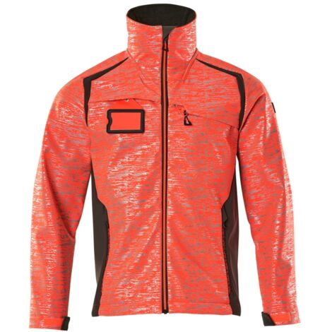 Mascot Softshelljacke mit Reflexeffekte 19202 Gr. 4XL hi-vis rot/dunkelanthrazit