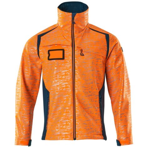 Mascot Softshelljacke mit Reflexeffekte 19202 Gr. M hi-vis orange/dunkelpetroleum
