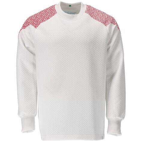 Mascot Sweatshirt 20084-932-06202 Gr. L weiss/verkehrsrot