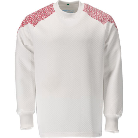 Mascot Sweatshirt 20084-932-06202 Gr. XL weiss/verkehrsrot