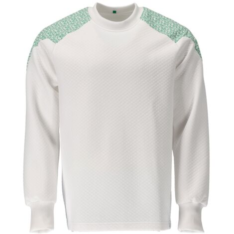 Mascot Sweatshirt 20084-932-06333 Gr. 5XL weiss/grasgrün