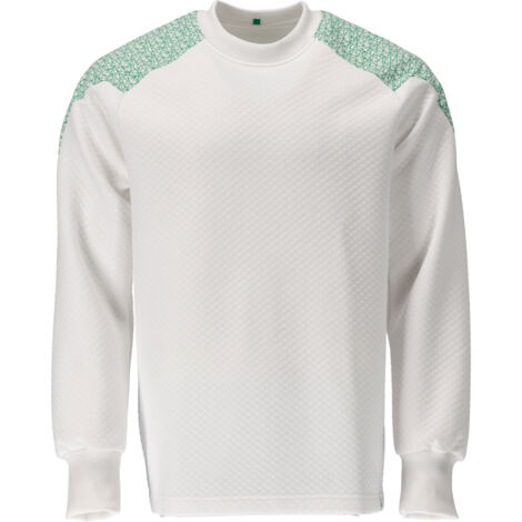 Mascot Sweatshirt 20084-932-06333 Gr. L weiss/grasgrün