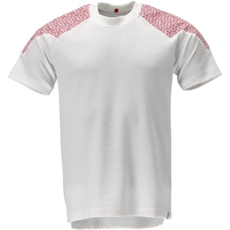 Mascot T-shirt 20082-933-06202 Gr. L weiss/verkehrsrot