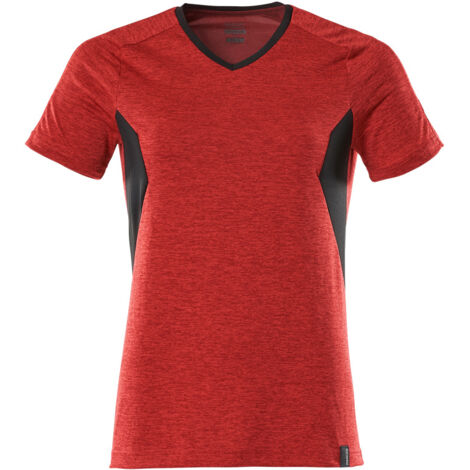 Mascot T-Shirt COOLMAX ACCELERATE Damen 18092 Gr. 5XL verkehrsrot meliert/schwarz