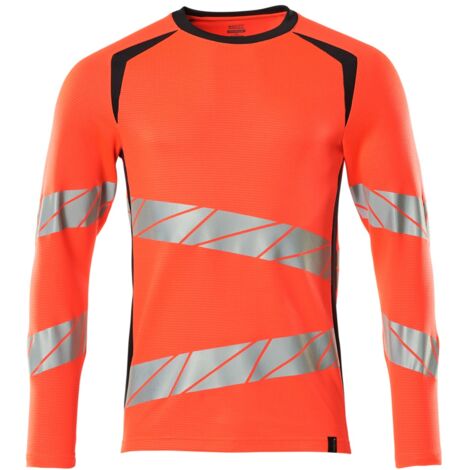Mascot T-Shirt, langarm 19081-771-22210 Gr. M hi-vis rot/schwarzblau