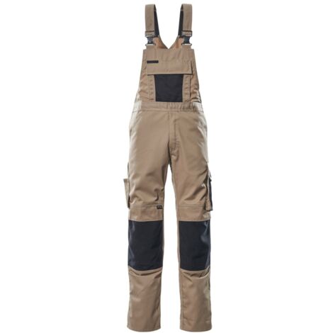 Mascot UNIQUE Latzhose  Augsburg Gr. 46 hellkhaki/schwarz