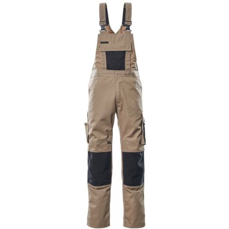 Mascot UNIQUE Latzhose  Augsburg Gr. 54 hellkhaki/schwarz