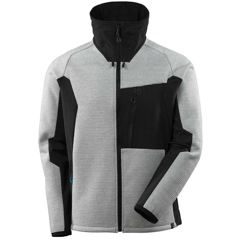Veste de travail tricot zippé - 17105-309 - Gris chiné / Noir - l - Mascot
