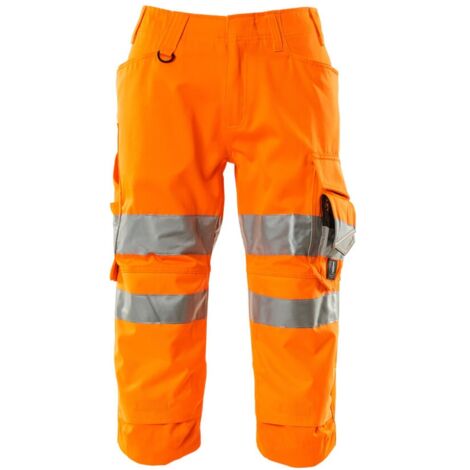 Mascot Warnschutz Dreiviertel-Hose SAFE SUPREME mit Knietaschen 17549 Gr. 58 warnorange