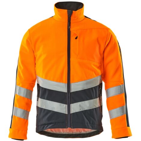 Mascot Warnschutz-Fleecejacke Sheffield 15503-259 Gr. XL hi-vis orange/schwarzblau