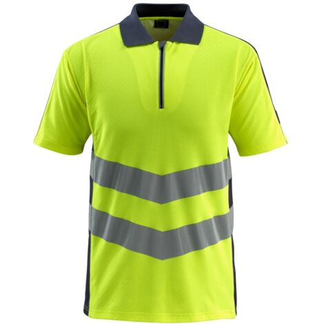Mascot Warnschutz Polo-Shirt MURTON SAFE SUPREME 50130 Gr. L hi-vis gelb/schwarzblau