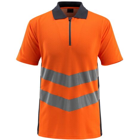 Mascot Warnschutz Polo-Shirt MURTON SAFE SUPREME 50130 Gr. XL hi-vis orange/schwarzblau