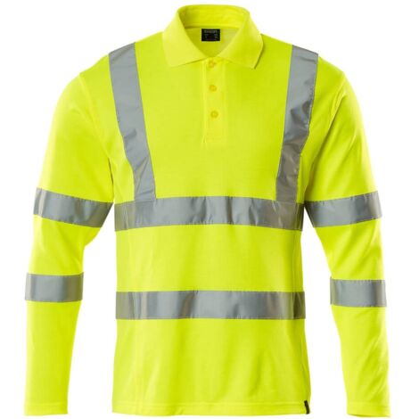 Mascot Warnschutz Polo-Shirt SAFE CLASSIC langarm 18283 Gr. M warngelb