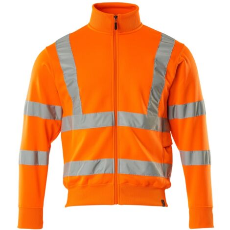 Mascot Warnschutz Sweatshirt MARINGA SAFE CLASSIC mit Reißverschluss 50115 Gr. 2XL warnorange