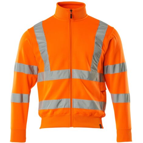 Mascot Warnschutz Sweatshirt MARINGA SAFE CLASSIC mit Reißverschluss 50115 Gr. 4XL warnorange