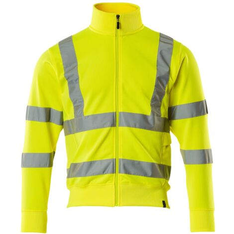 Mascot Warnschutz Sweatshirt MARINGA SAFE CLASSIC mit Reißverschluss 50115 Gr. L warngelb