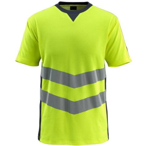 Mascot Warnschutz T-Shirt SANDWELL SAFE SUPREME 50127 Gr. 2XL warngelb/schwarzblau
