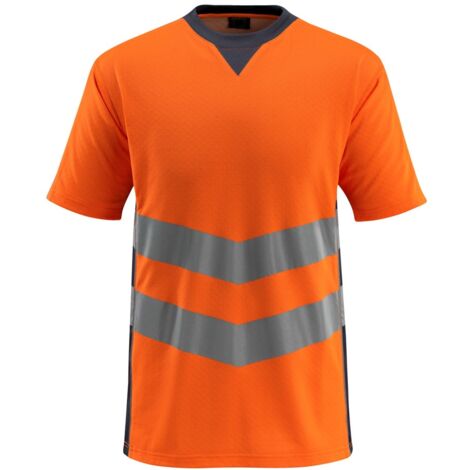 Mascot Warnschutz T-Shirt SANDWELL SAFE SUPREME 50127 Gr. L warnorange/schwarzblau