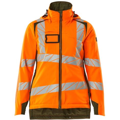 Mascot Winterjacke CLIMASCOT®, Damen Winterjacke Gr. 4XL, hi-vis orange/moosgrün