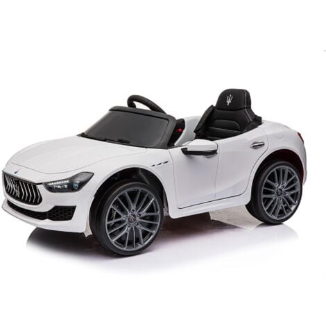 ZELLERFELD Maserati 12V Elektroauto elektrisches Kinderauto Kinderfahrzeug ab 3 Jahre Weiß