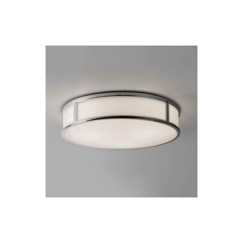 Astro Mashiko - 3 Light Large Bathroom Flush Ceiling Light Polished Chrome IP44, E27