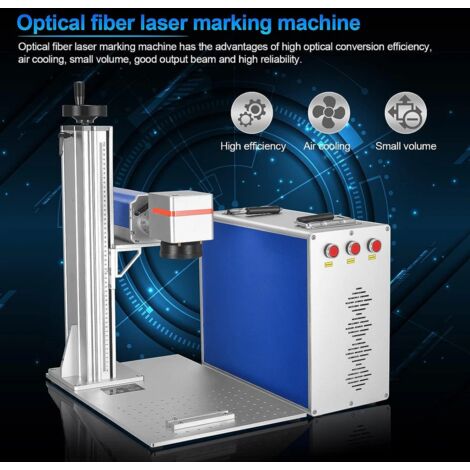 Mashine de marquage au laser à fibre 20W Mashine de gravure au laser à fibre 200 x 200 mm