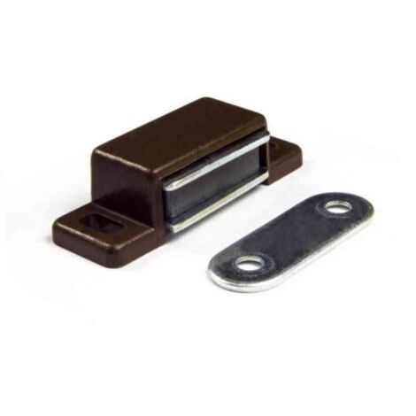 MASIDEF - 10 CHIUSURE MAGNETICHE DA APPLICARE MARRONI KG.4