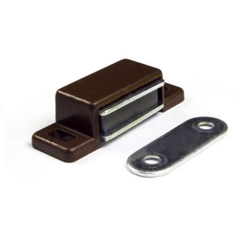 MASIDEF - 2 CHIUSURE MAGNETICHE DA APPLICARE MARRONI KG.4
