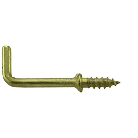 MASIDEF - 2 PEZZI - CANCANI CON BATTUTA3,3x35MM - CON FILETTATURA PER LEGNO - IN OTTONE